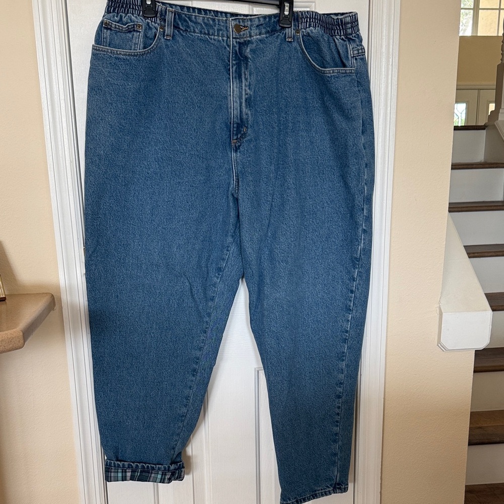 L.L. Bean Women's Straight Leg Blue Jeans